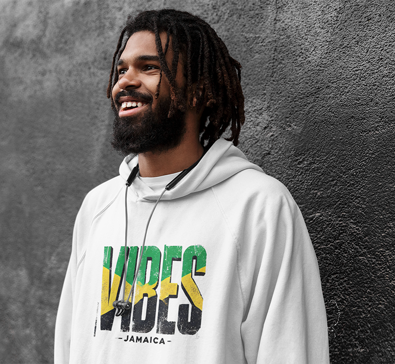 Vibes Jamaica Premium eco hoodie