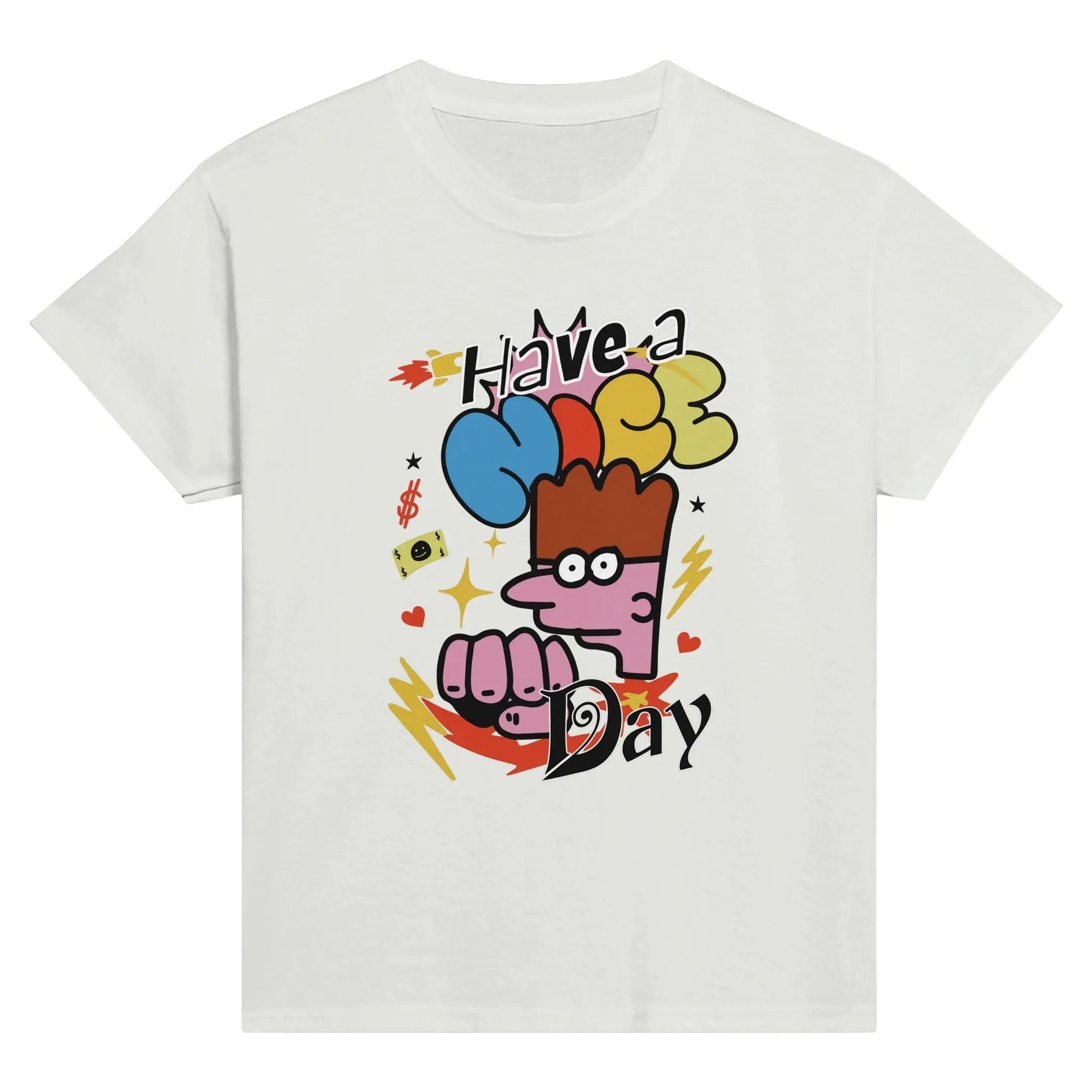 Stylish3Tees.com Print Material White / XS Have A Nice Day Classic Kids Crewneck T-shirt