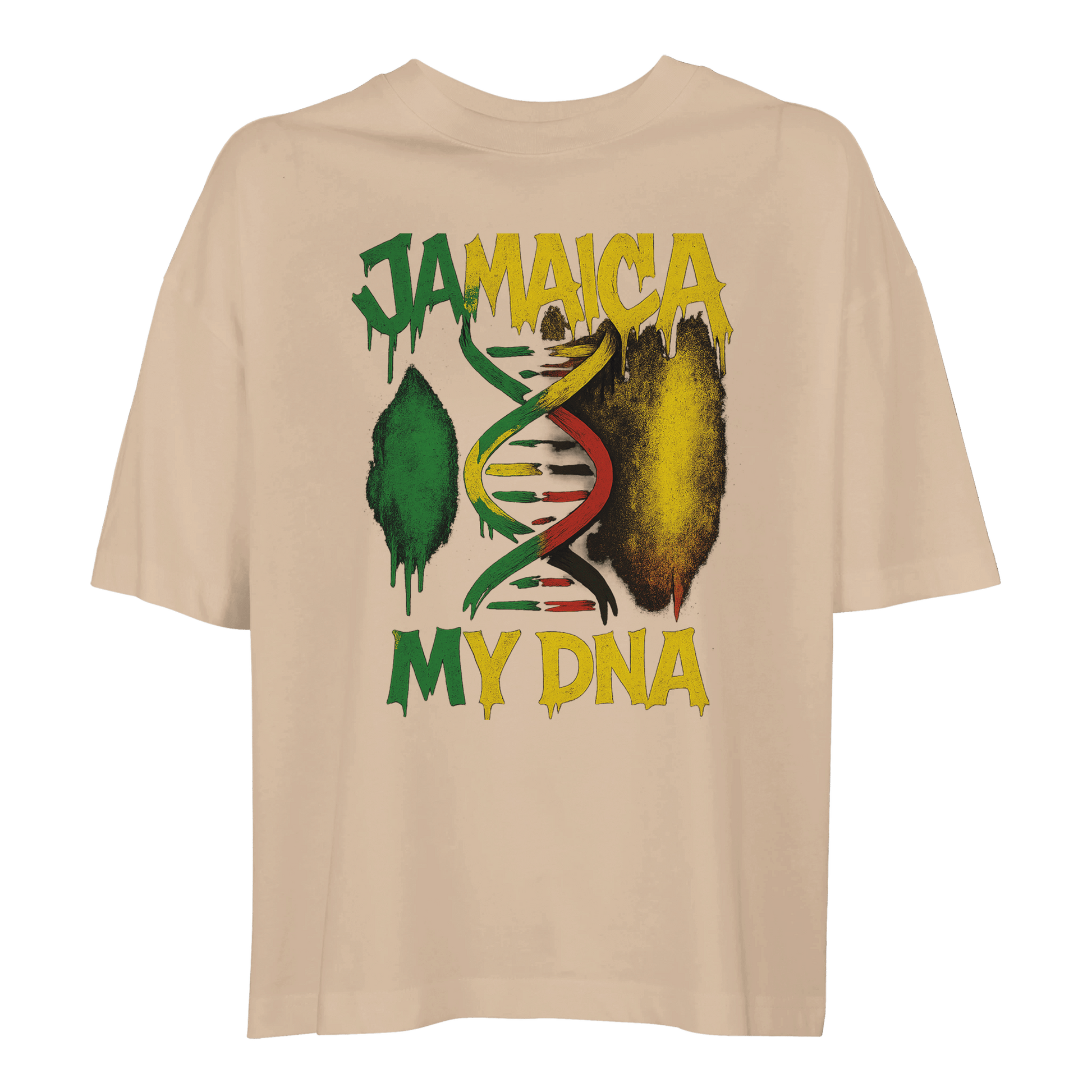 Gelato Print Material ivory / S Jamaica My DNA Women's Heavyweight Cropped T-Shirt | Comfort Colors 3023CL