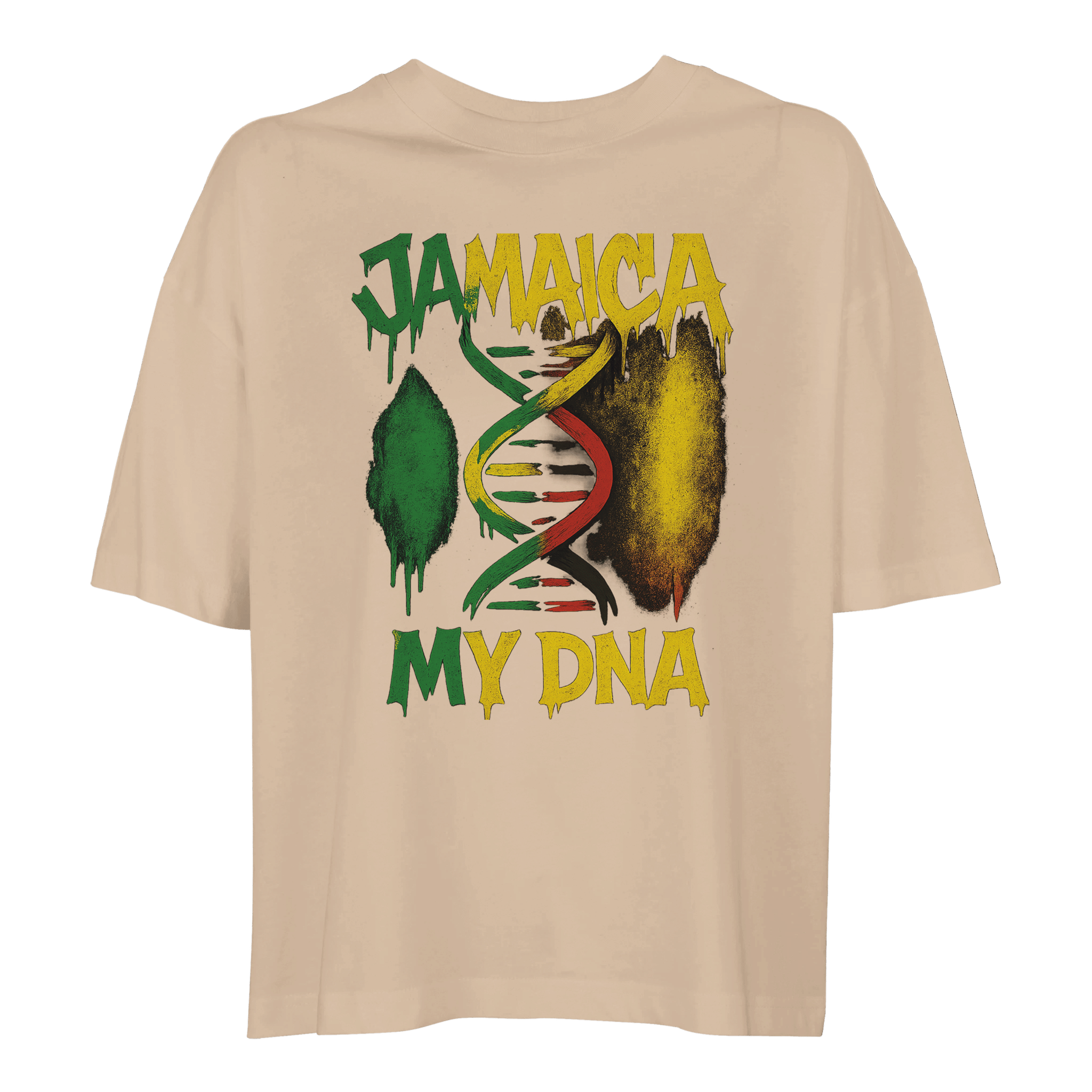 Gelato Print Material ivory / S Jamaica My DNA Women's Heavyweight Cropped T-Shirt | Comfort Colors 3023CL