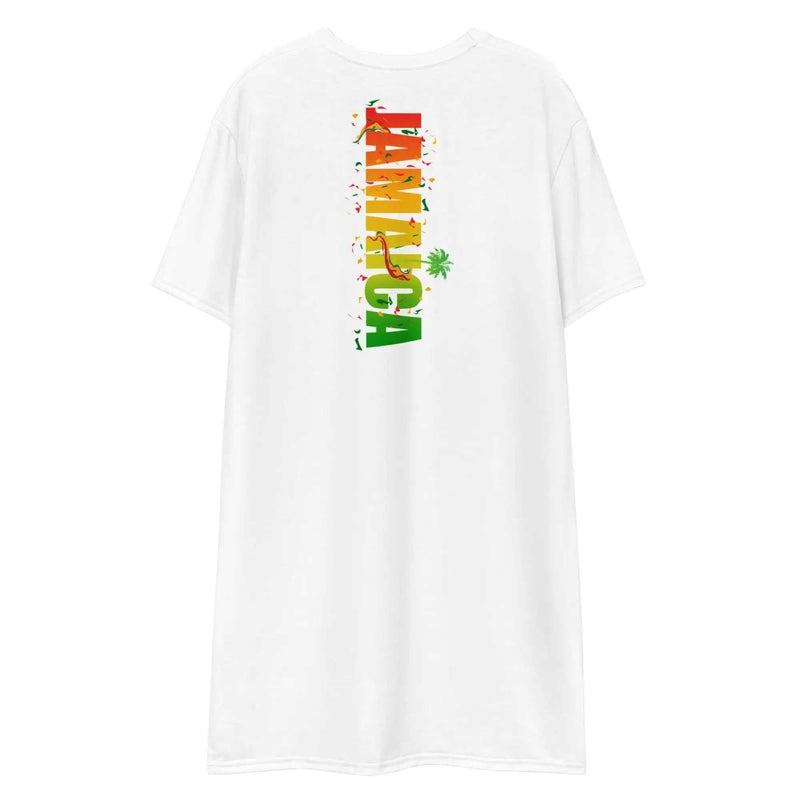 Stylish3Tees.com Jamaica Market Scene Ladies Comfort T shirt dress