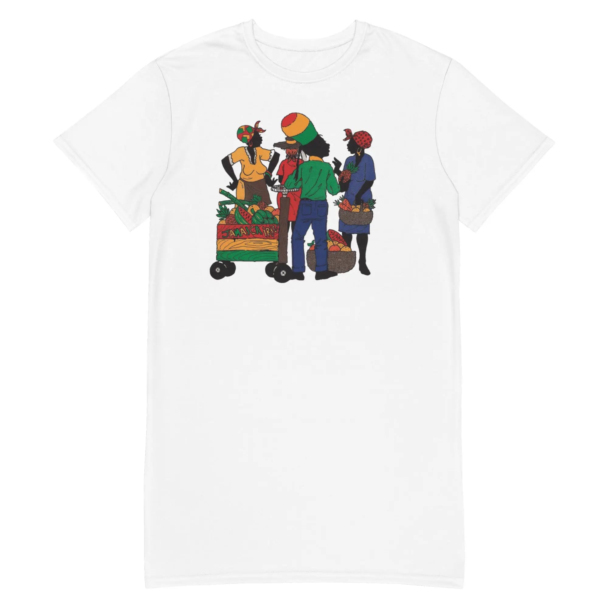 Market Place Ladies Comfort Tall T-Shirt Dress - Stylish3Tees.com