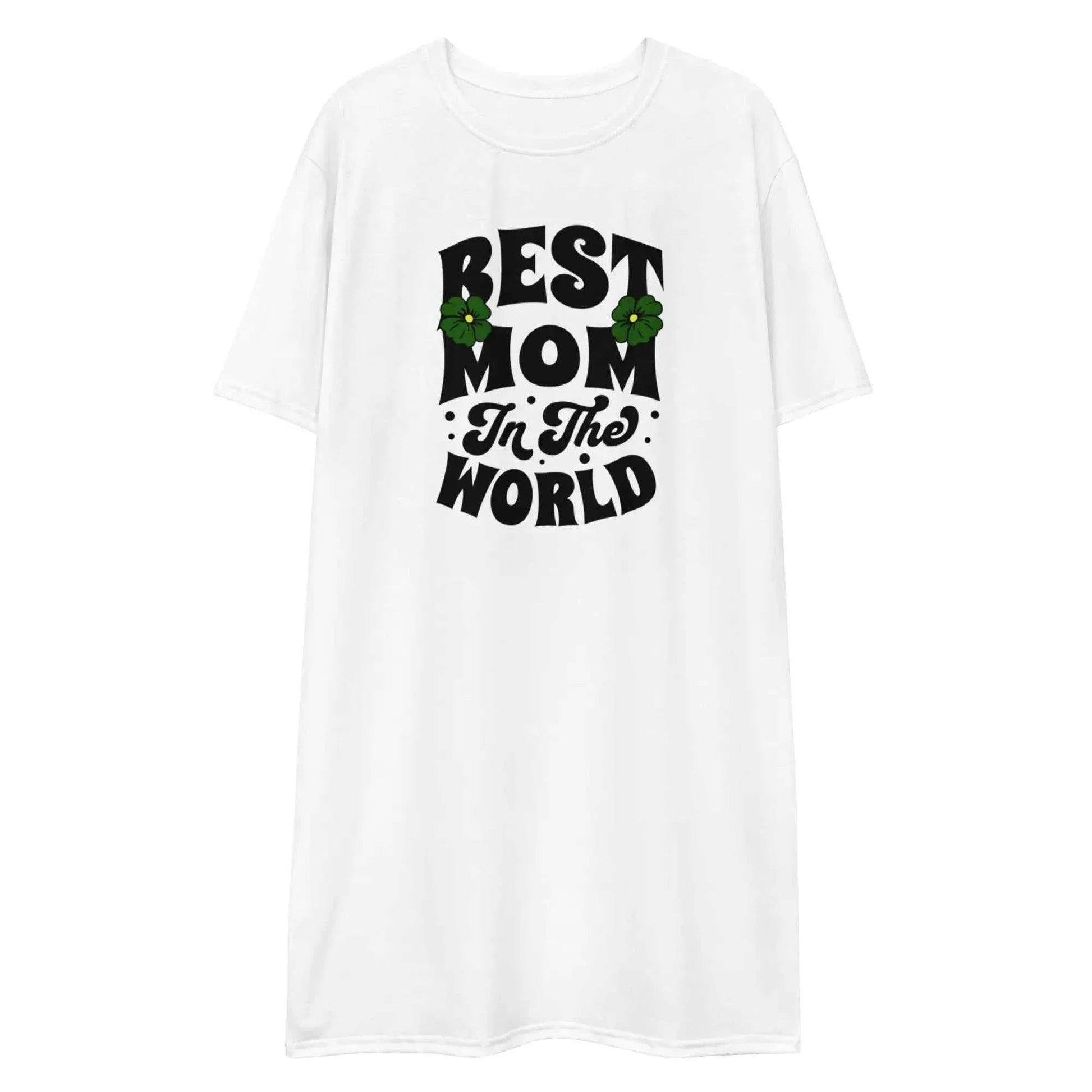 Stylish3Tees.com S Best Mom In The World Ladies Comfort Tall T-Shirt Dress