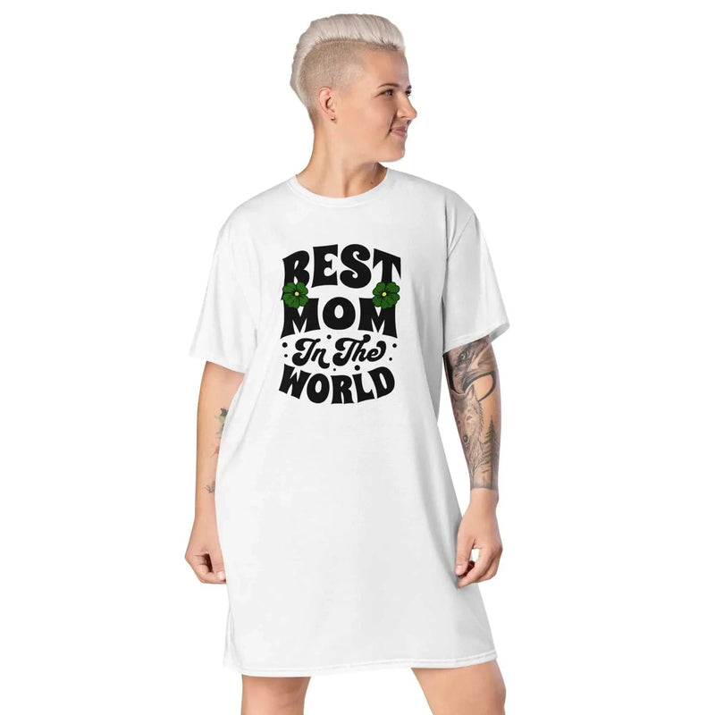 Stylish3Tees.com Best Mom In The World Ladies Comfort Tall T-Shirt Dress
