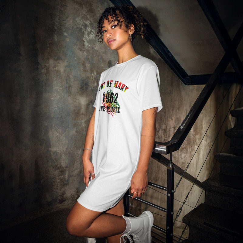 Stylish3Tees.com 2XS Out Of Many One People T-Shirt Dress