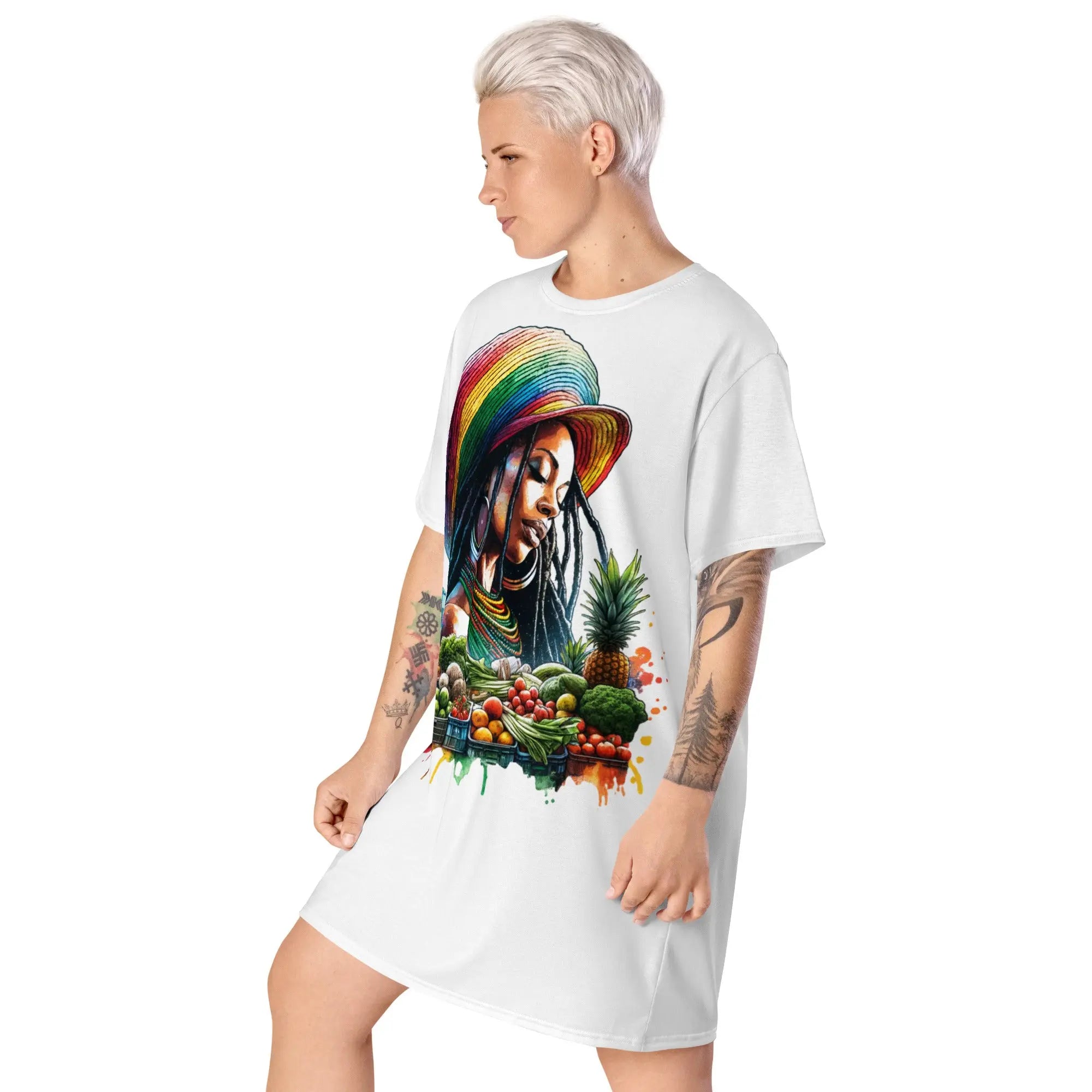 Natural Beauty Tall T-Shirt Dress - Stylish3Tees.com