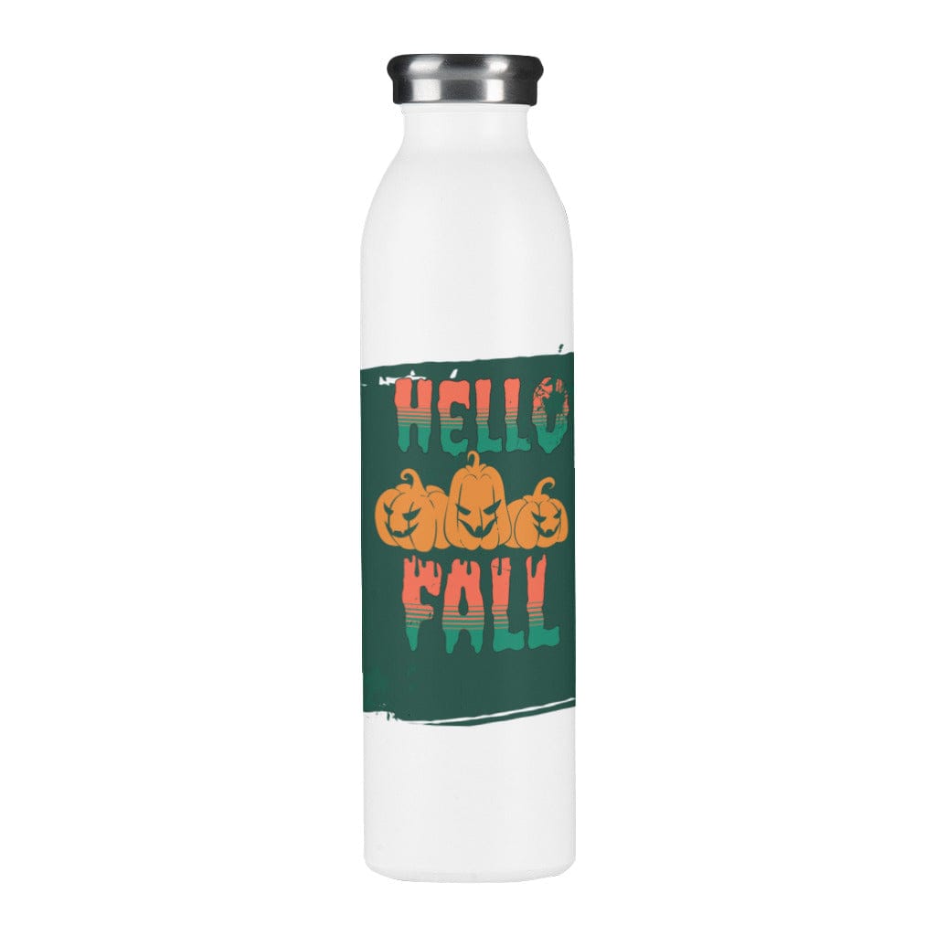 Awkward Styles 20 oz / White Hello Fall Luxe Stainless Water Bottle 20 oz.