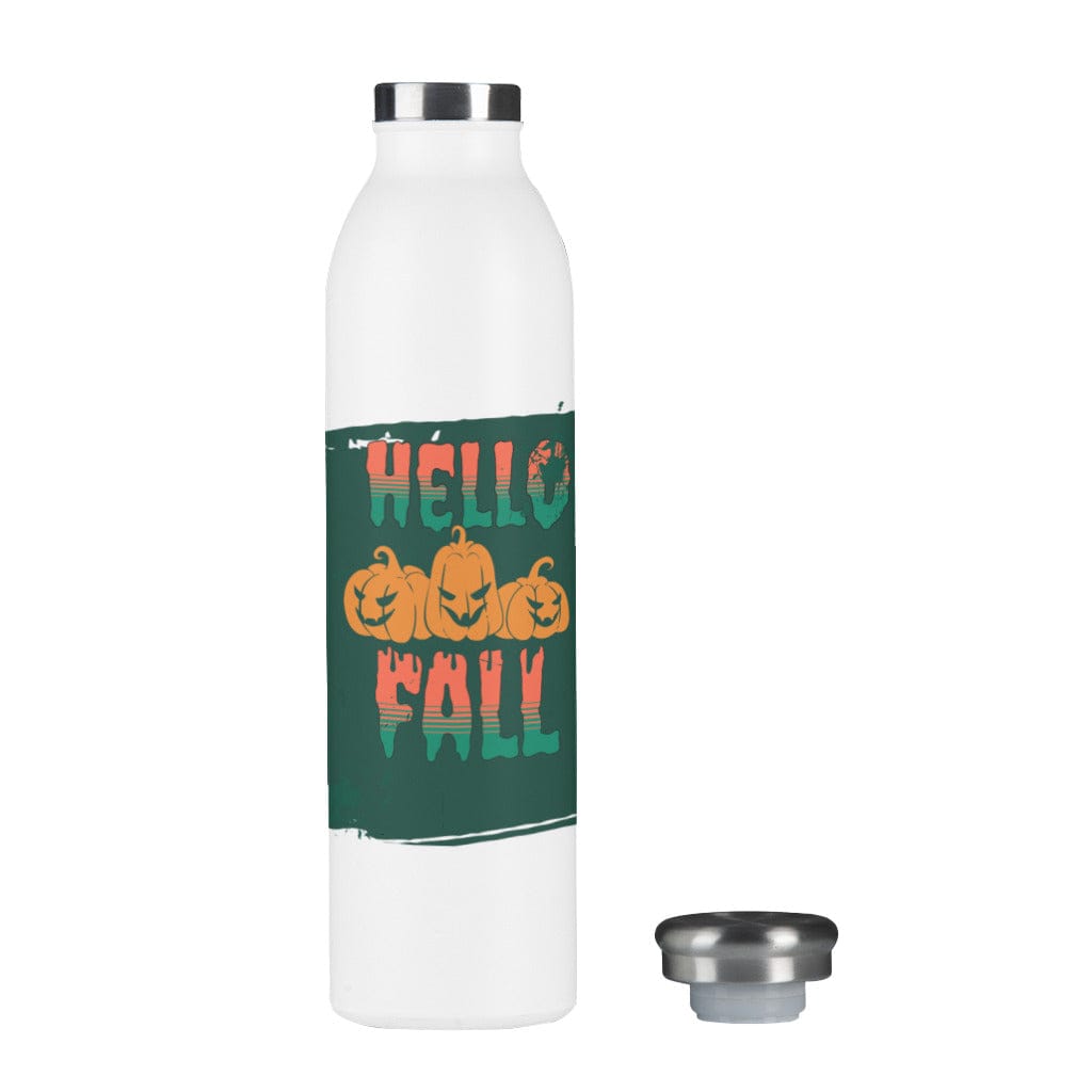 Awkward Styles 20 oz / White Hello Fall Luxe Stainless Water Bottle 20 oz.