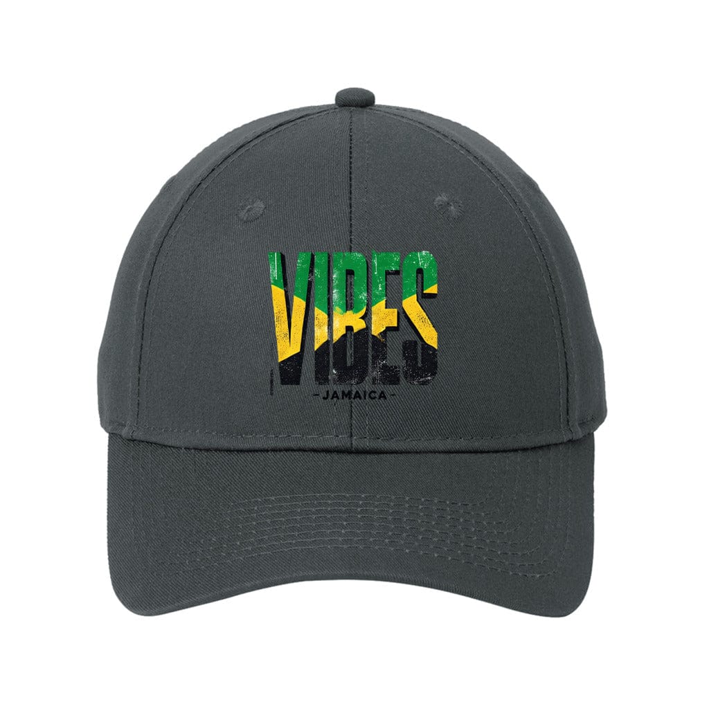 Awkward Styles One Size / Charcoal Vibes Jamaica Unisex Six Panel Twill Hat