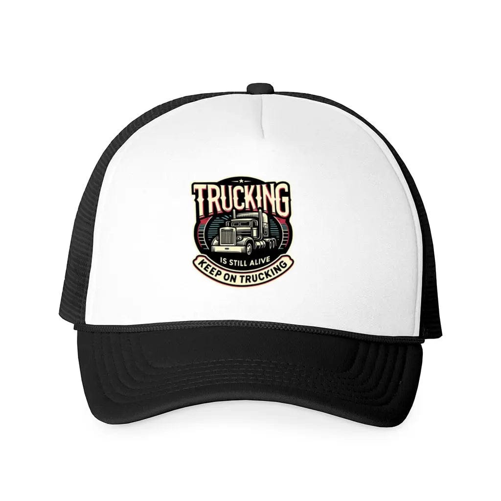 Awkward Styles One Size / White-Black Truckers Keep Trucking Foam Trucker Cap