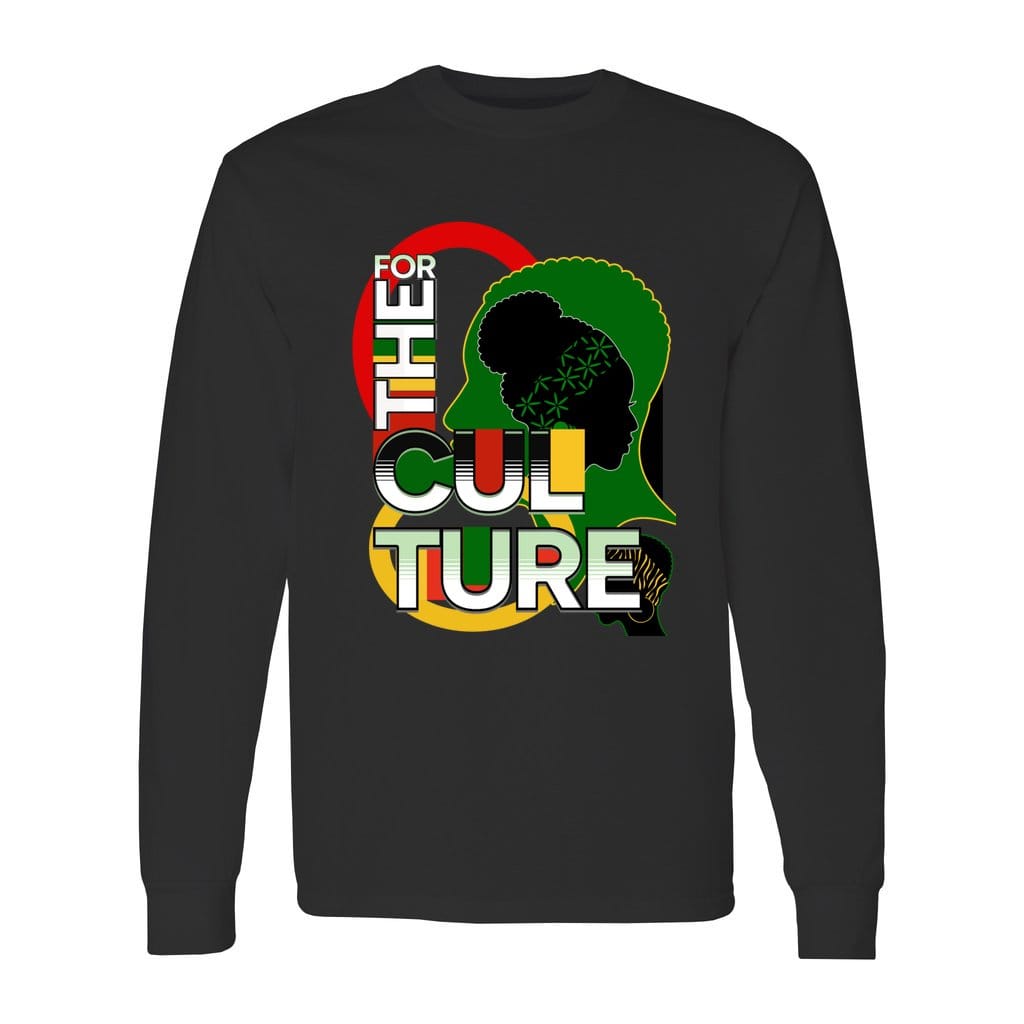 Awkward Styles S / Black For The Culture Men's Heavy Cotton Long Sleeve T-Shirt
