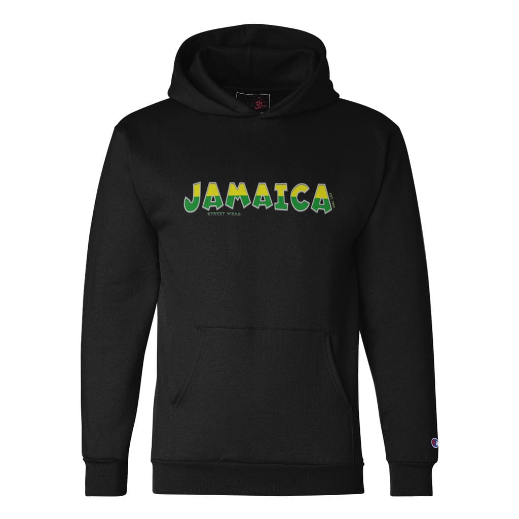 Awkward Styles S / Black Jamaica Wi Jamming Unisex Champion Hoodie