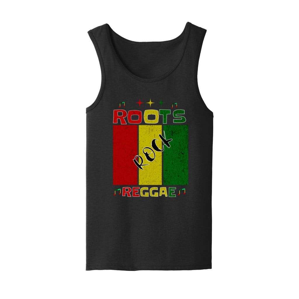 Awkward Styles S / Black Roots Rock Reggae. Men's Heavy Cotton Tank Top