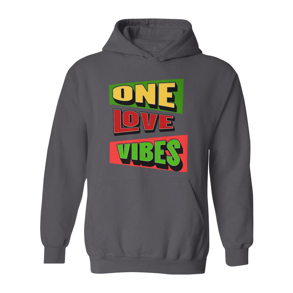 Awkward Styles S / Charcoal One Love Vibes Jamaica-Unisex Heavy Blend Hooded Sweatshirt
