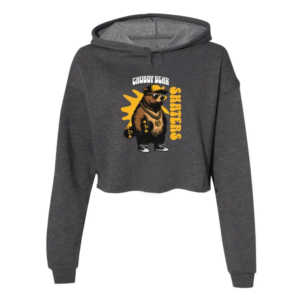 Awkward Styles S / Dark Grey Heather Women's Cropped Fleece Hoodie