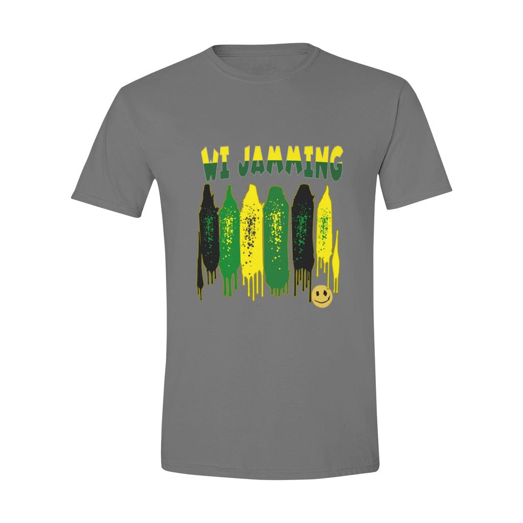 Awkward Styles S / Dark Heather WI Jamming Jamaica Unisex Softstyle T-Shirt