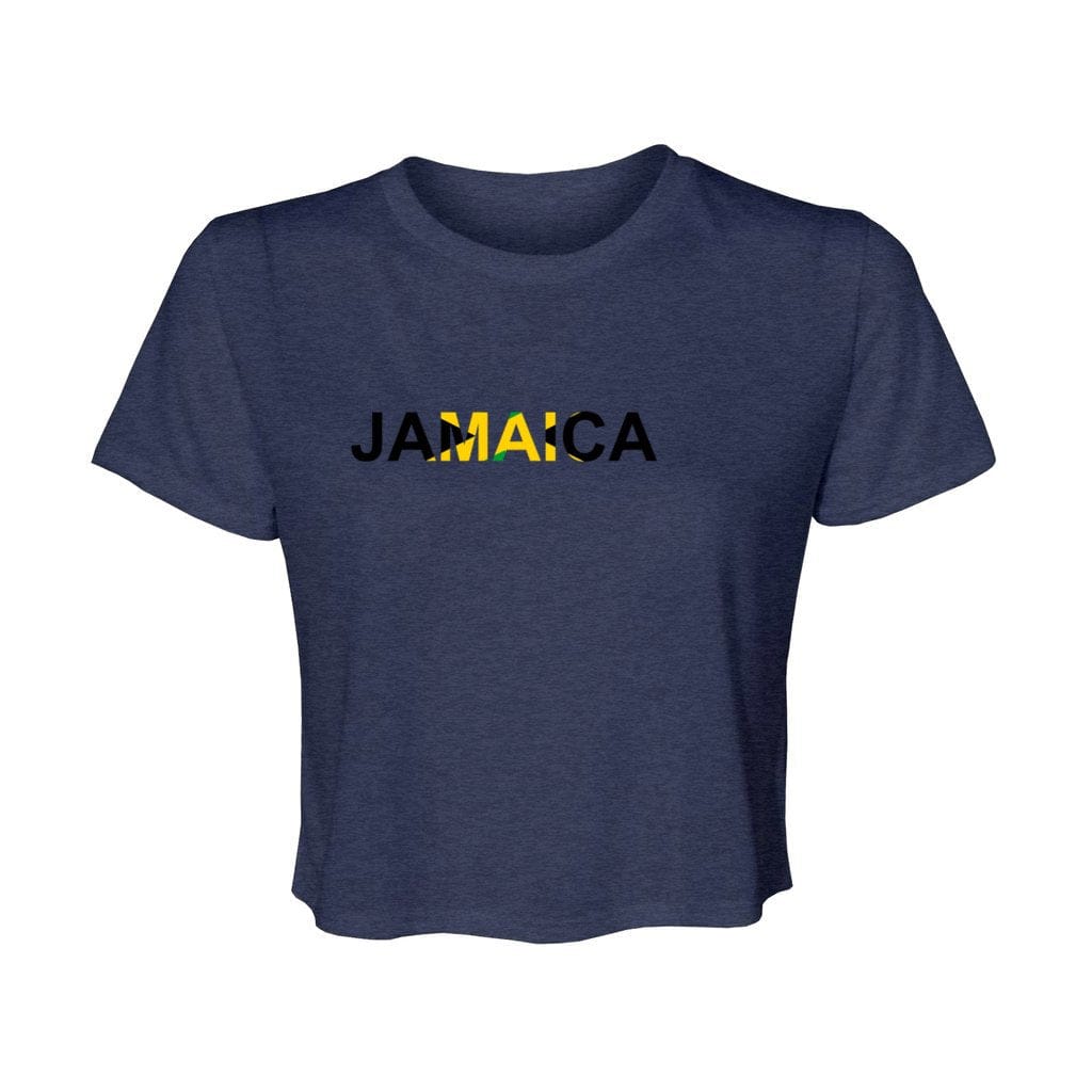 Awkward Styles S / Heather Navy Jah Provides Women’s Flowy Cropped Tee