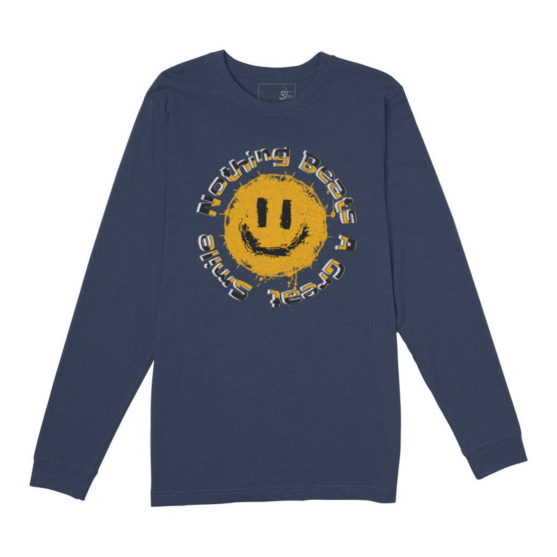 Awkward Styles S / Navy Nothing beats A Great Smile Long Sleeve T-shirt Premium