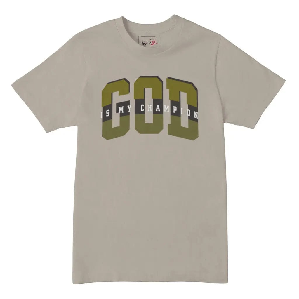 Awkward Styles S / Sand God Is My Champion Jersey T-shirt Premium