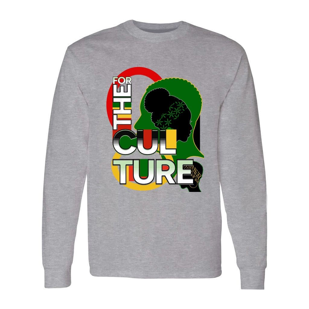 Awkward Styles S / Sports Grey For The Culture Men's Heavy Cotton Long Sleeve T-Shirt