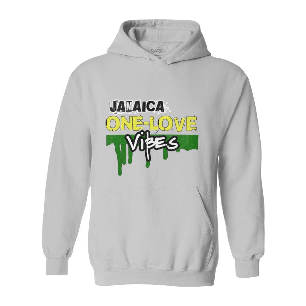 Awkward Styles S / Sports Grey Jamaica One Love Vibes-Unisex Heavy Blend Hooded Sweatshirt
