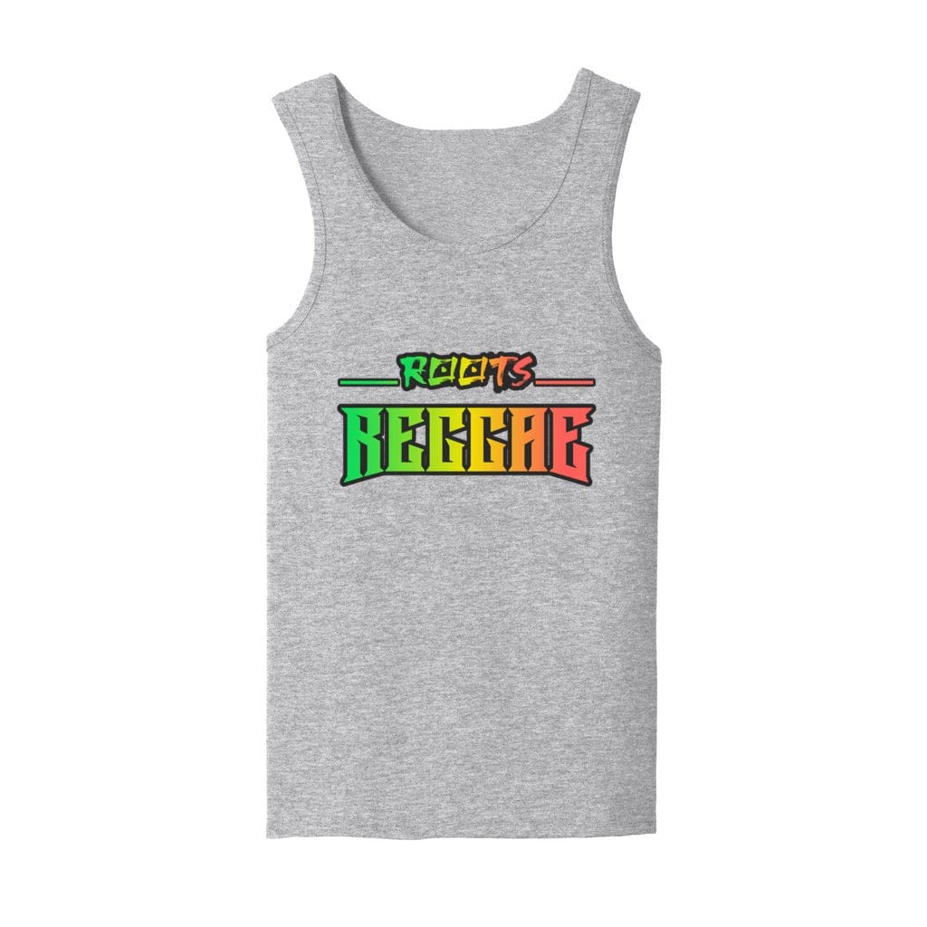 Awkward Styles S / Sports Grey Roots Reggae Jamaica. Men's Heavy Cotton Tank Top