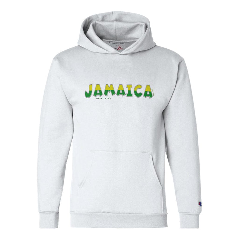 Awkward Styles S / White Jamaica Wi Jamming Unisex Champion Hoodie