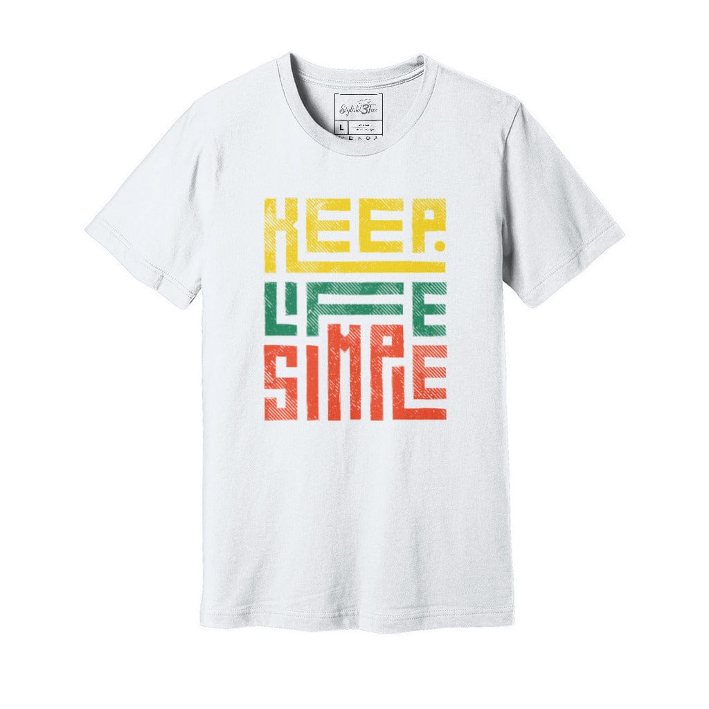 Awkward Styles S / White Keep Life Simple Unisex Jersey Tee