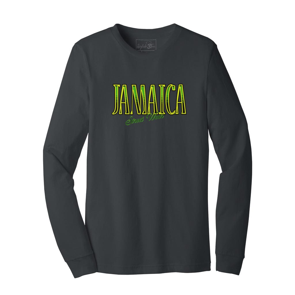 Awkward Styles XS / Dark Grey Heather Jamaica One Love Vibes Unisex Jersey Long Sleeve Tee