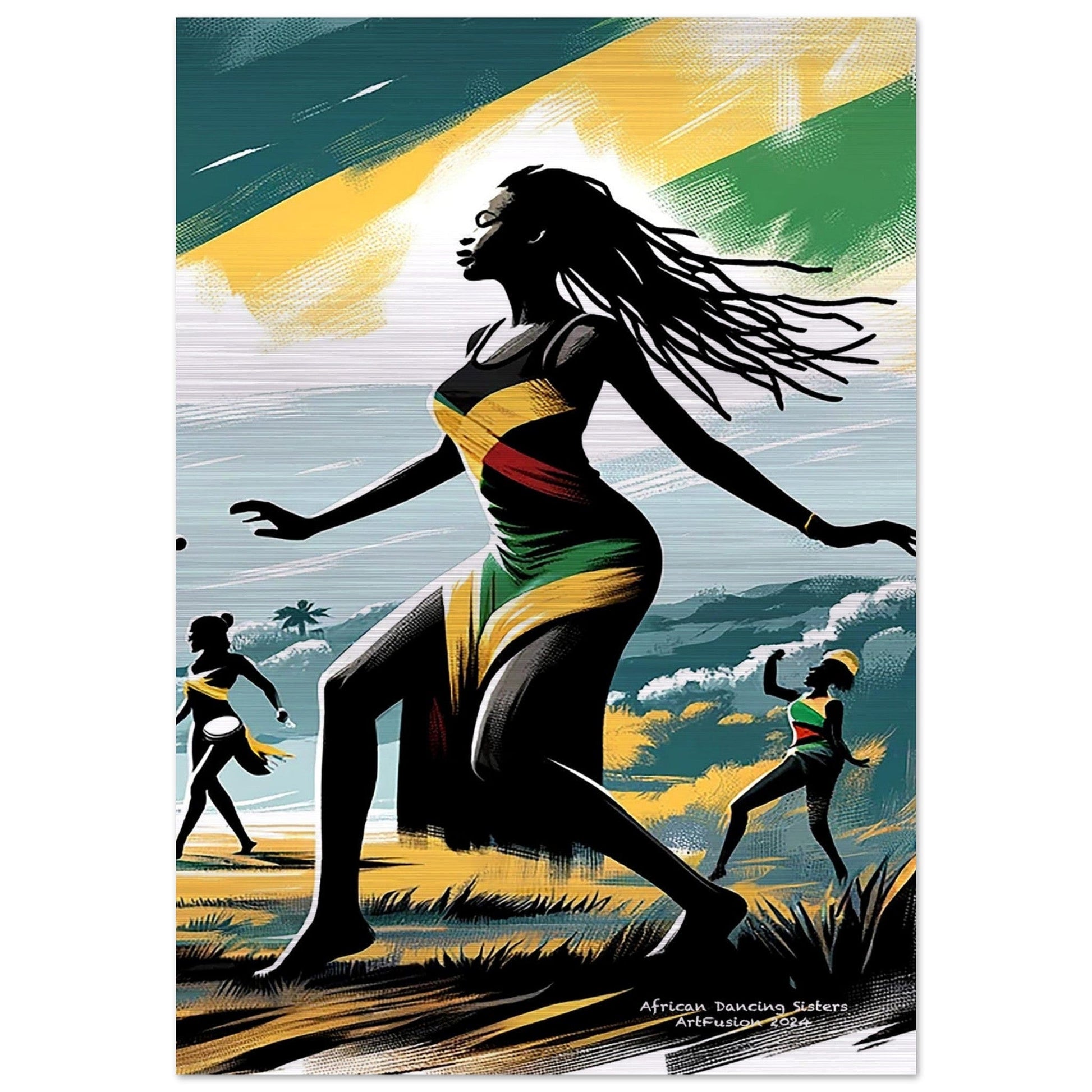 My Store Print Material 70x100 cm / 28x40″ Cultural Dancing Rhythm One Brushed Aluminum Print