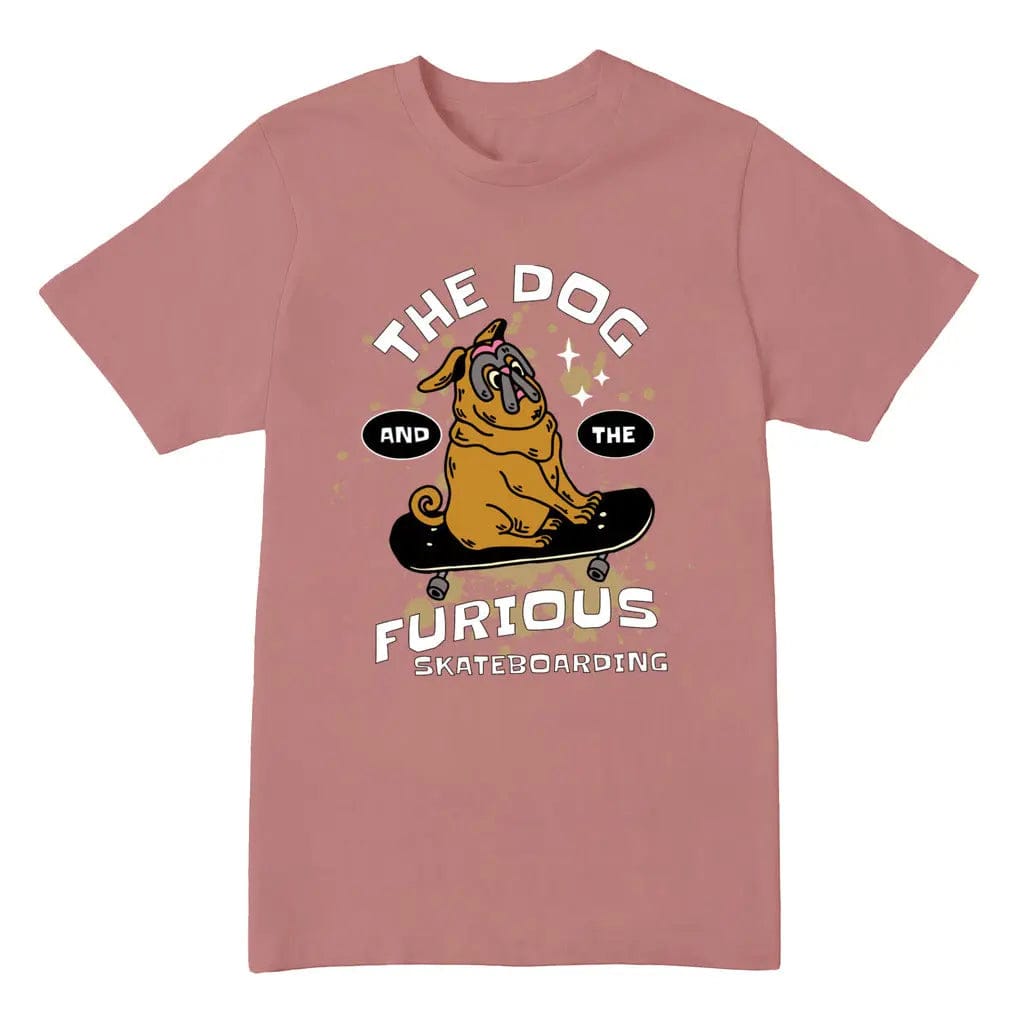 Awkward Styles S / Heather Mauve Dog & The Furious Skateboarding Jersey T-shirt Premium