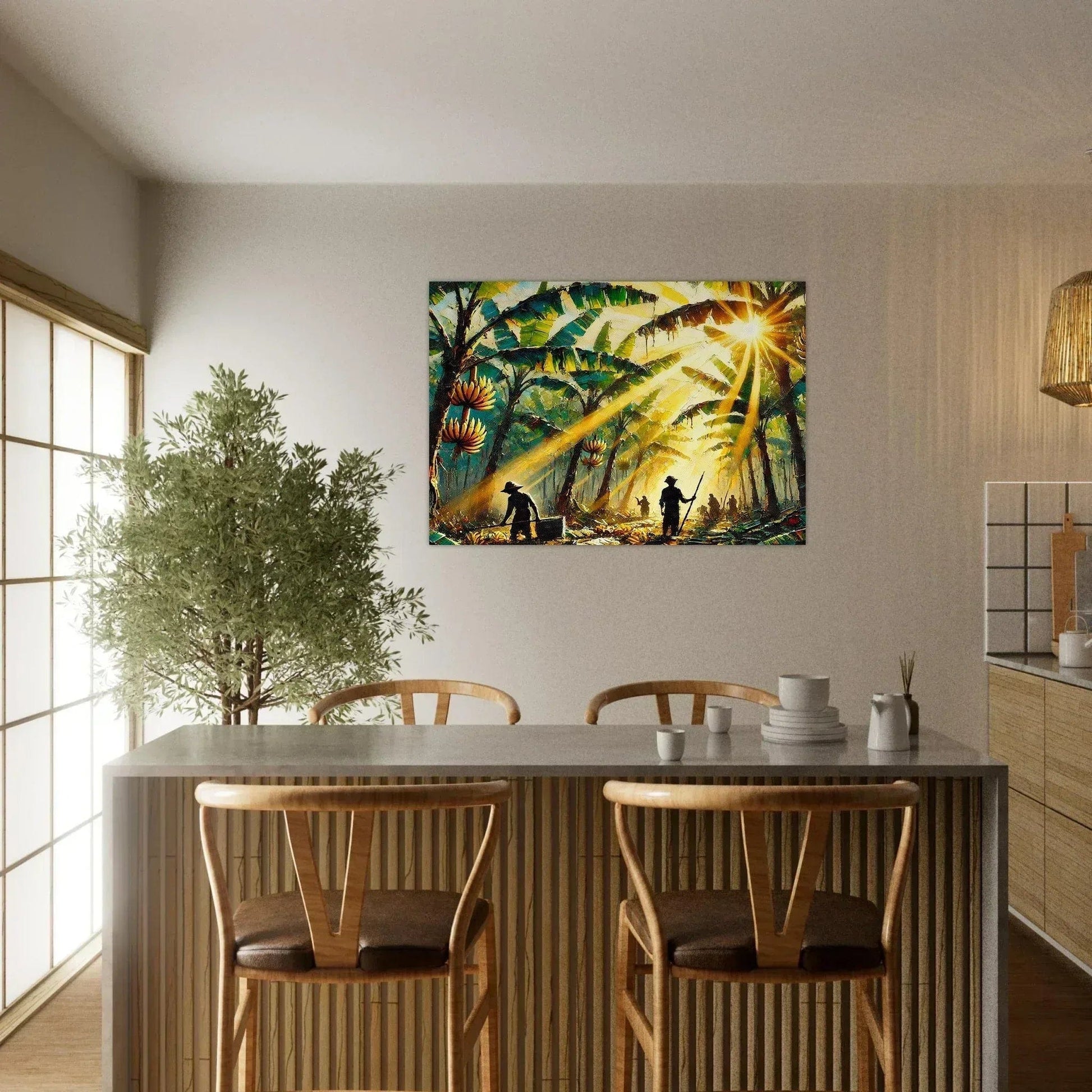 My Store Print Material Banana Plantation Two Aluminum Print