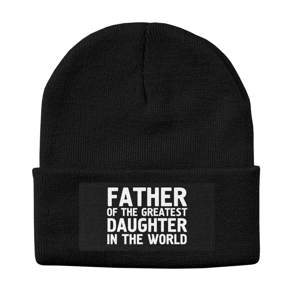 Awkward Styles One Size / Black Happy Father's Day Solid Knit Beanie