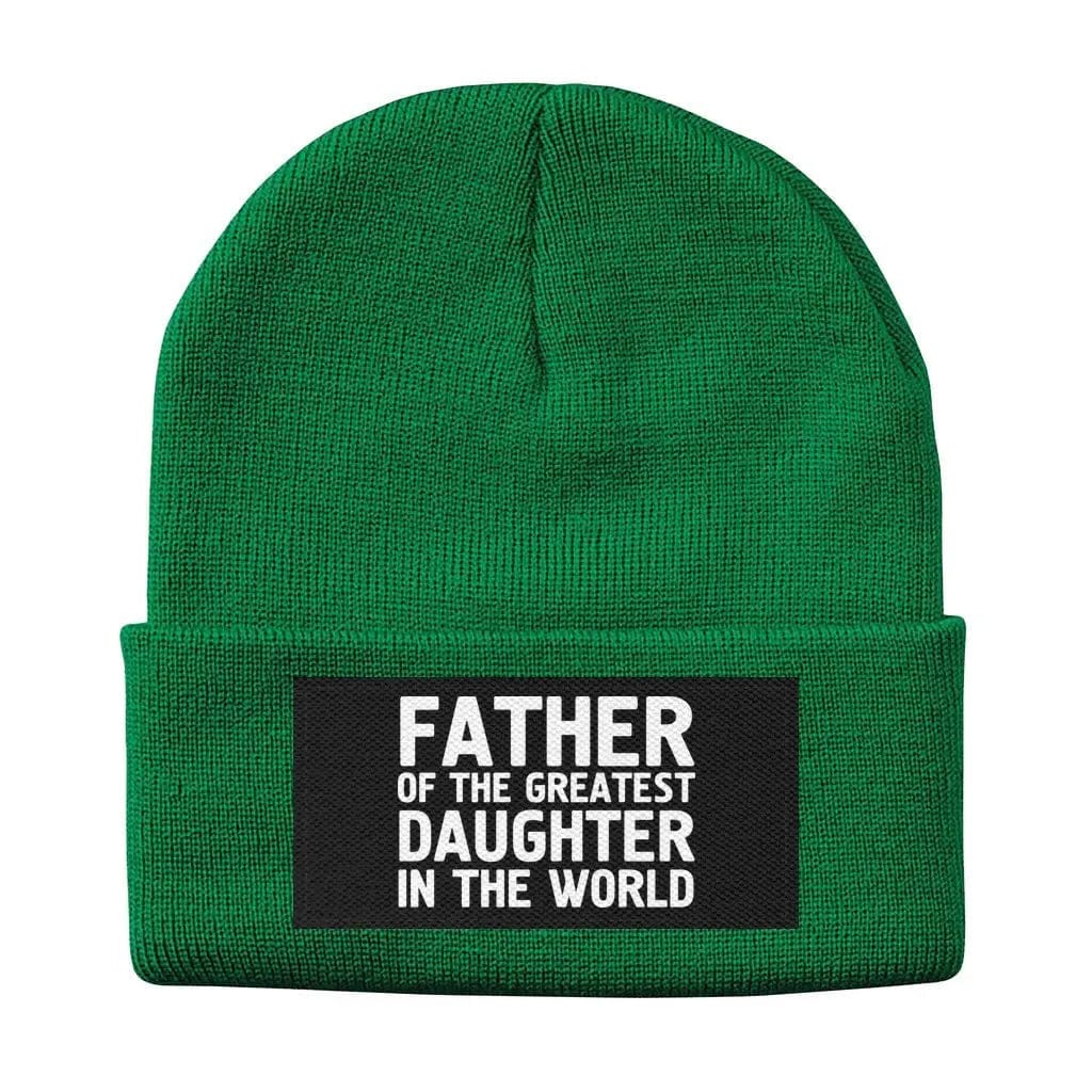 Awkward Styles One Size / Kelly Happy Father's Day Solid Knit Beanie