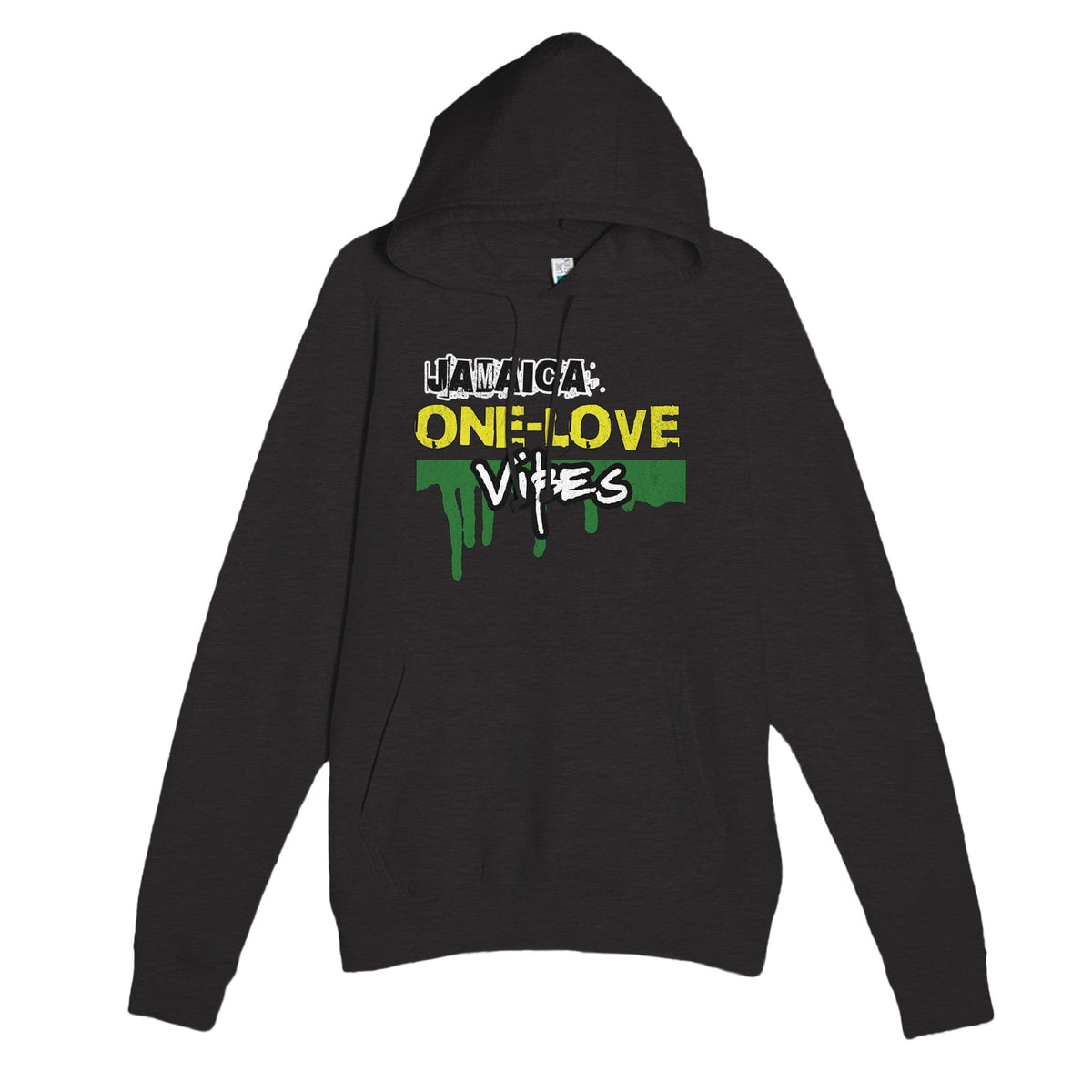 My Store T-Shirts Heather Charcoal / XS Jamaica One Love Vibes Premium Unisex Pullover Hoodie | Laneseven LS13001 White