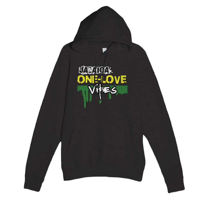 My Store T-Shirts Heather Charcoal / XS Jamaica One Love Vibes Premium Unisex Pullover Hoodie | Laneseven LS13001 White