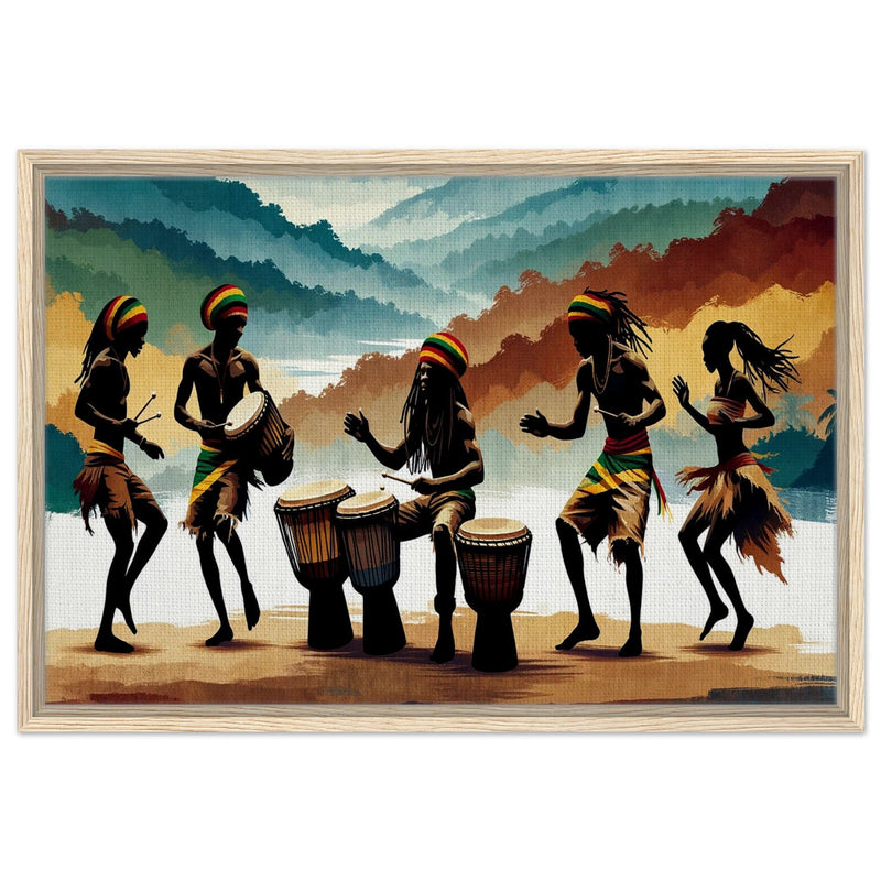 My Store Print Material 50x75 cm / 20x30″ / Wood frame Roots And Culture Rhythm One Framed Canvas