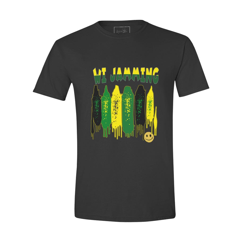 Awkward Styles S / Black WI Jamming Jamaica Unisex Softstyle T-Shirt