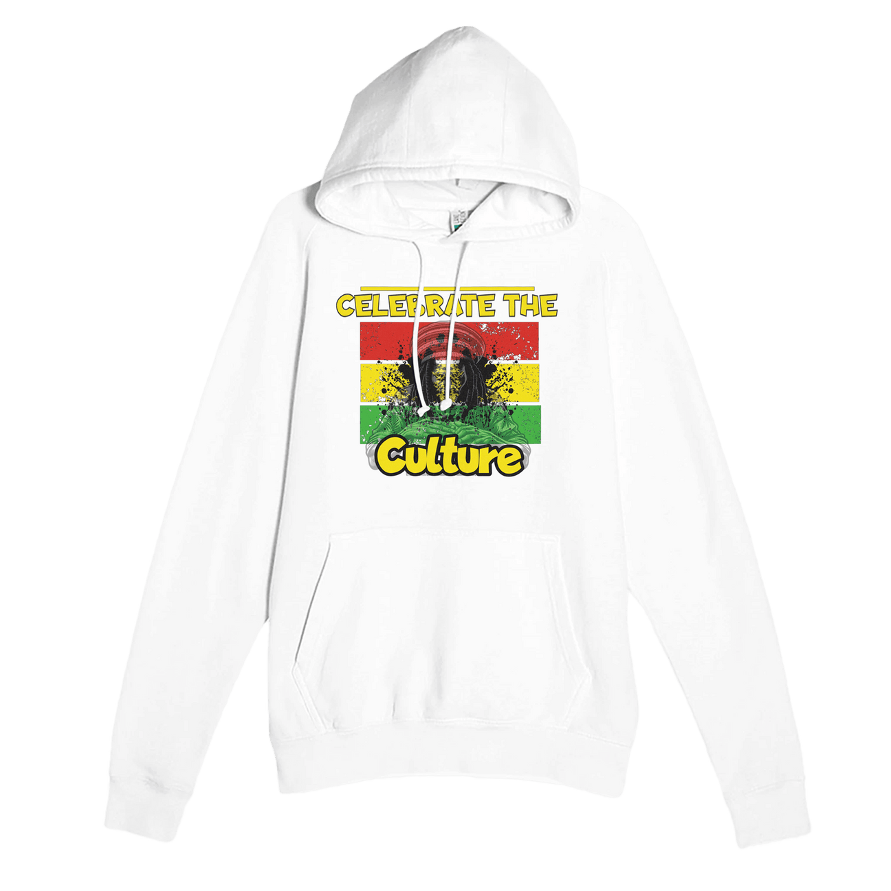 My Store Print Material White / XS Celebrate The Culture. Premium Unisex Pullover Hoodie | Laneseven LS13001