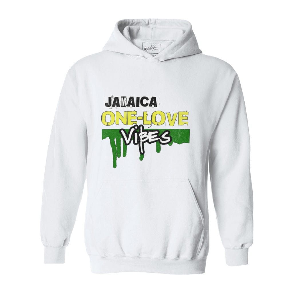 Awkward Styles S / White Jamaica One Love Vibes-Unisex Heavy Blend Hooded Sweatshirt