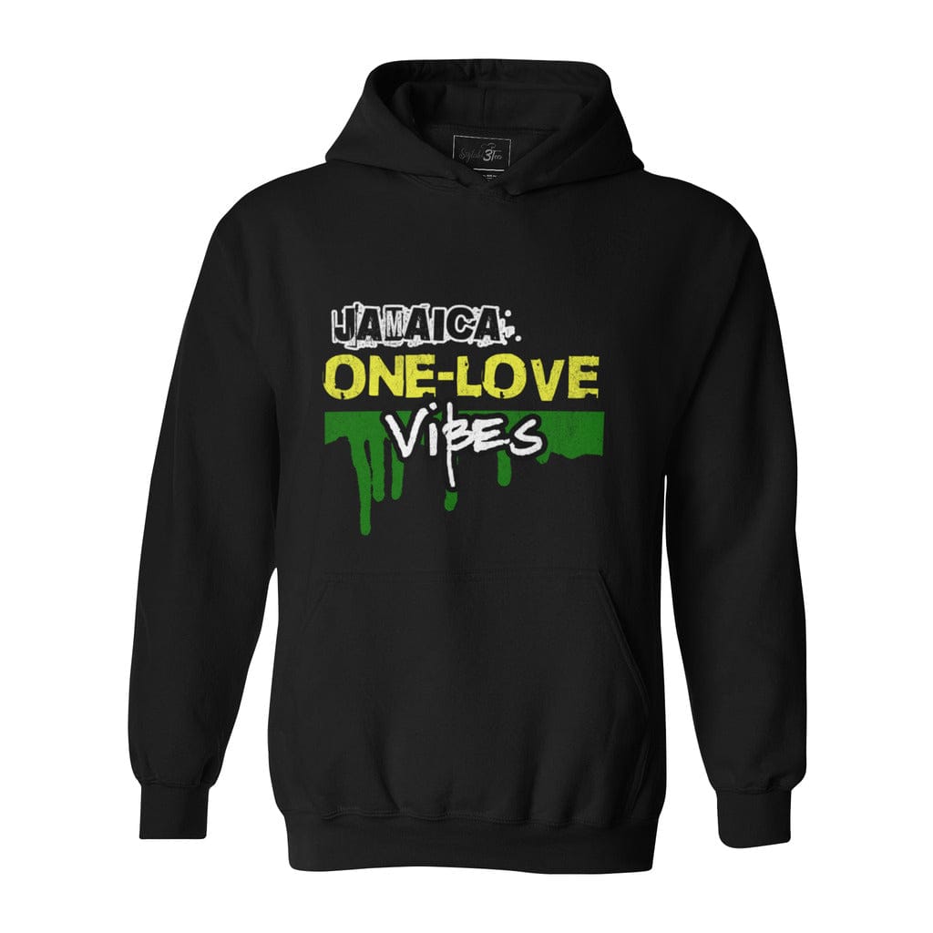 Awkward Styles S / Black Jamaica One Love Vibes-Unisex Heavy Blend Hooded Sweatshirt