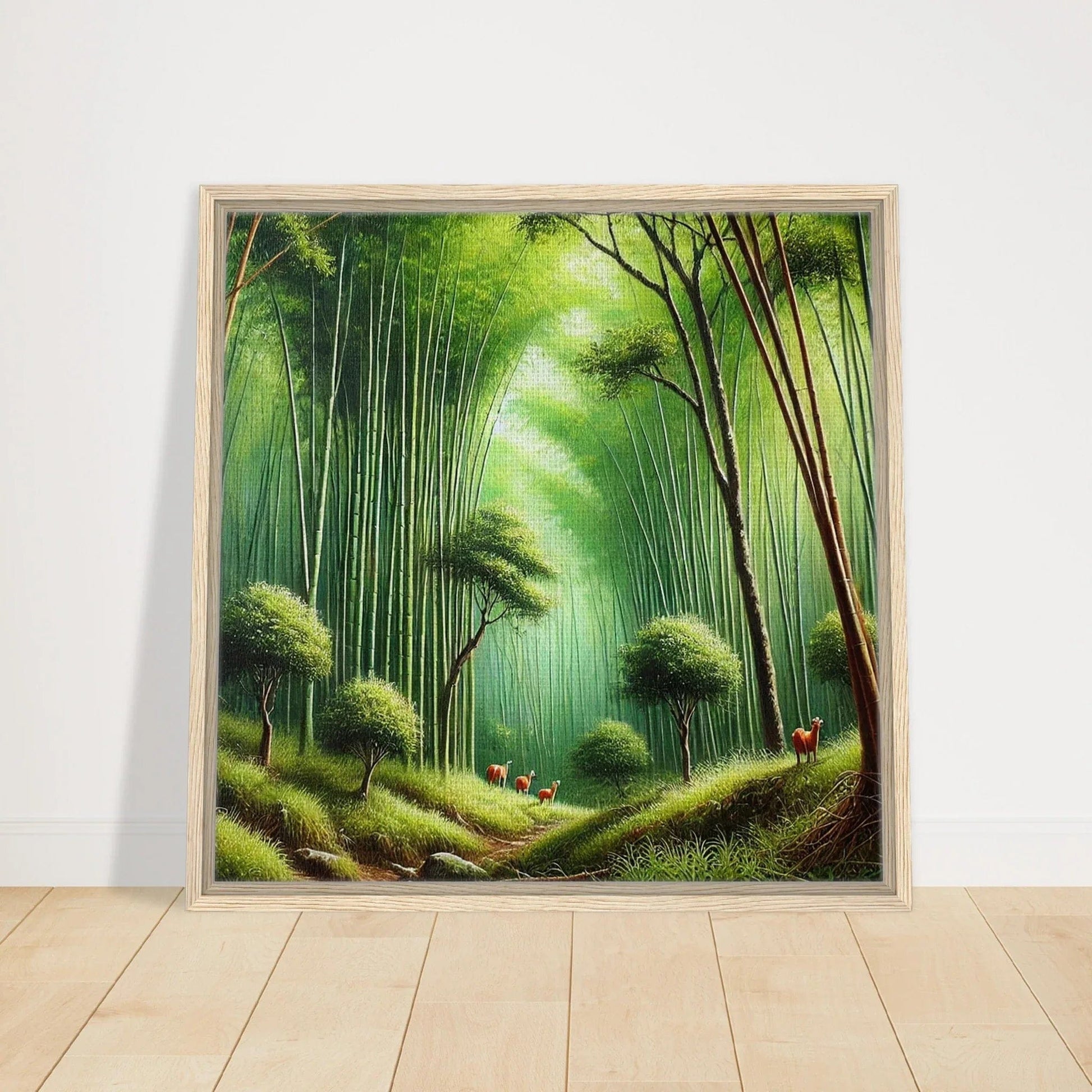 My Store Print Material Bamboo Forrest Three Framed Canvas