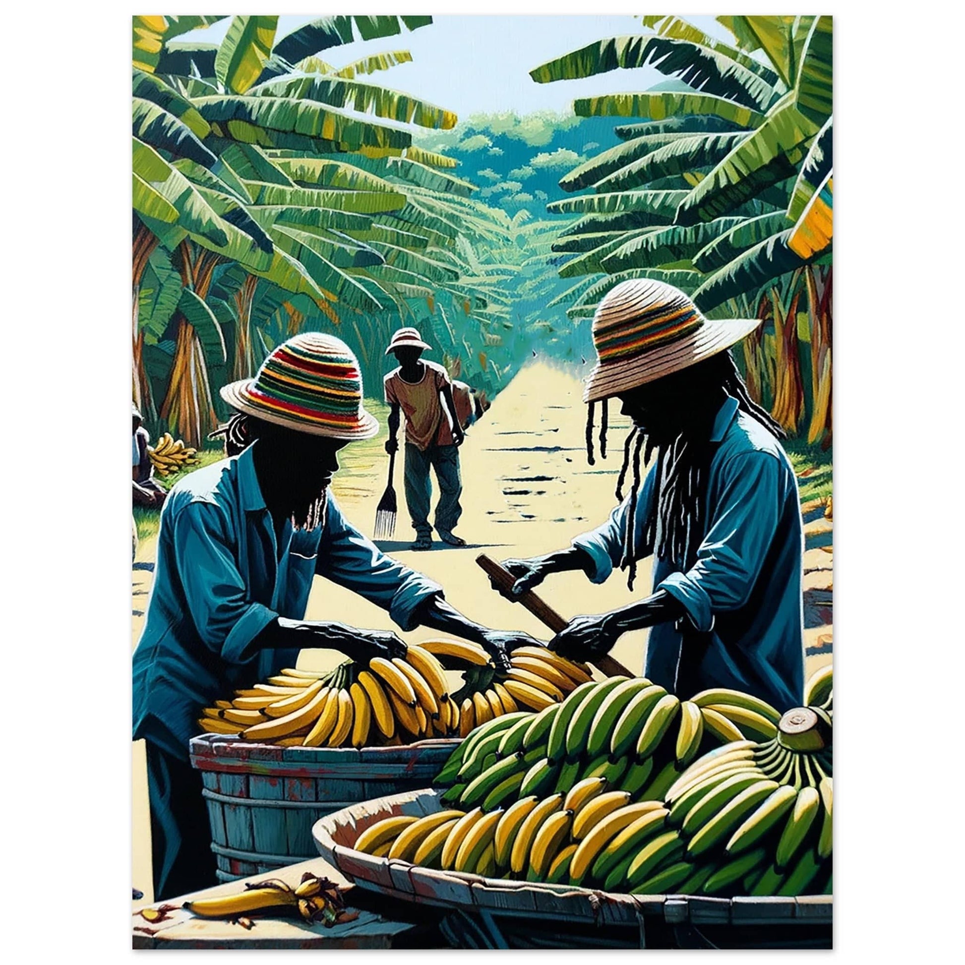 My Store Print Material 60x80 cm / 24x32″ De Banana Sellers One  Aluminum Print