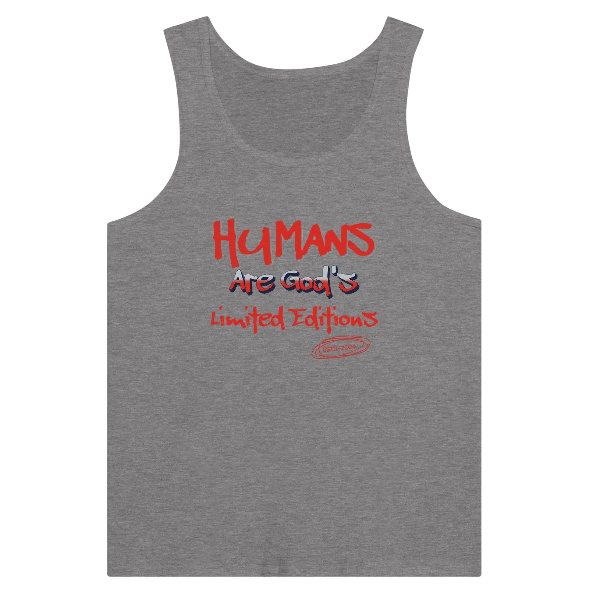 Stylish3Tees.com T-Shirts Dark Gray Heather / S Gods Limited Editions Premium Unisex Tank Top