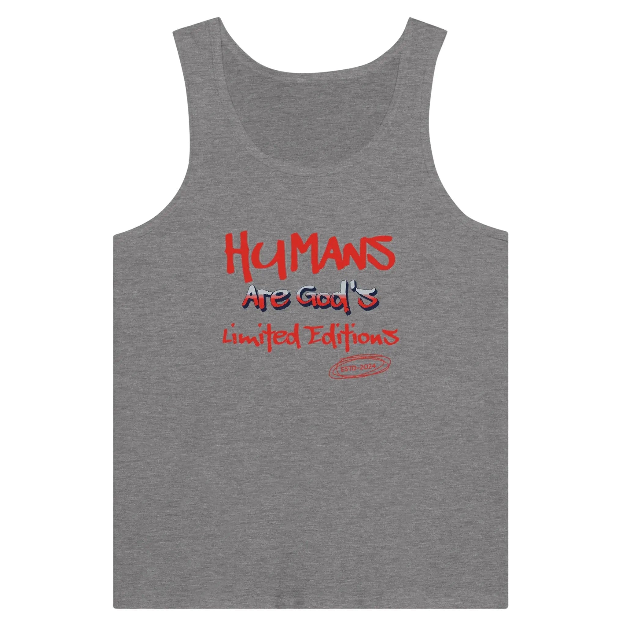 Stylish3Tees.com T-Shirts Dark Gray Heather / S Gods Limited Editions Premium Unisex Tank Top