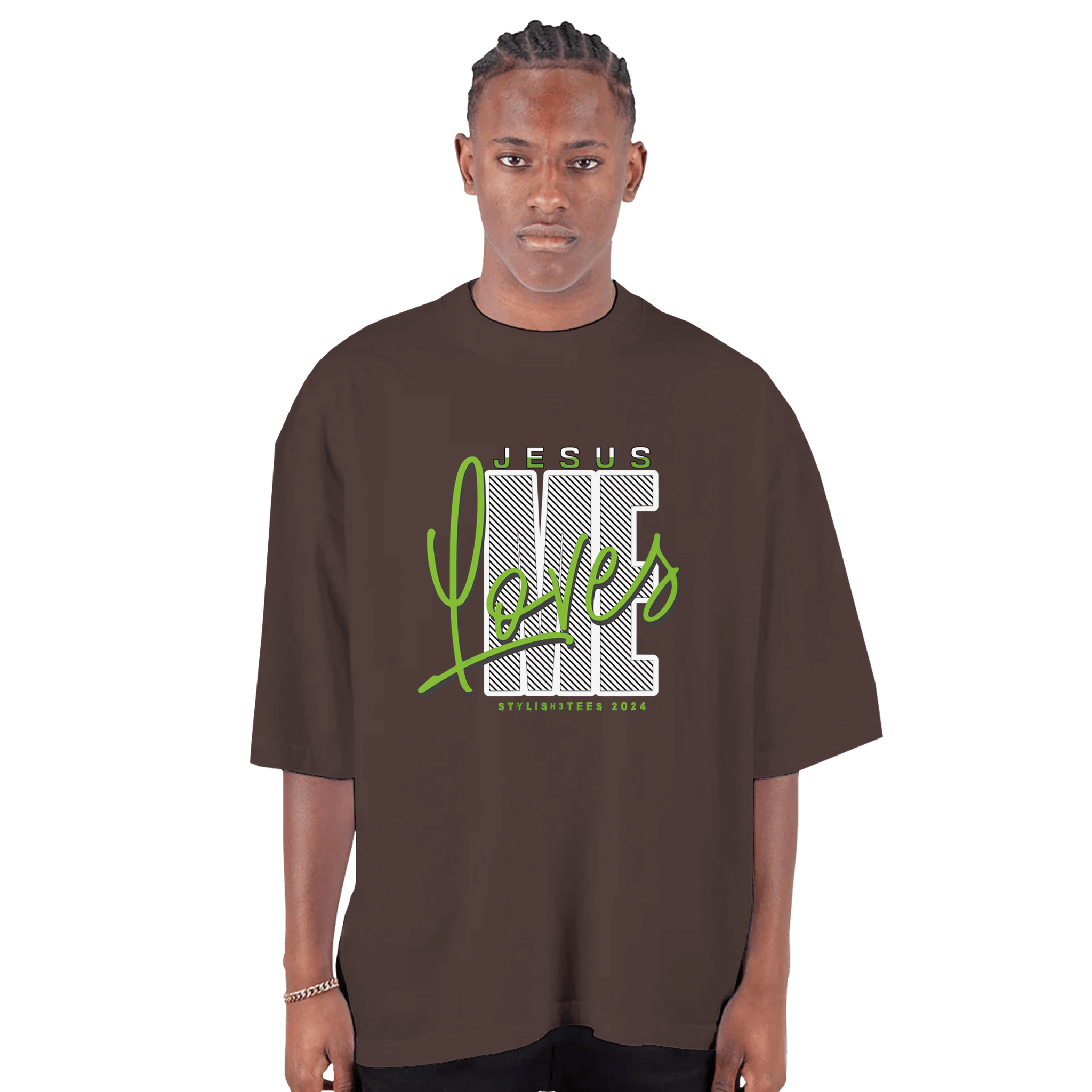 My Store T-Shirts S / mocha Jesus Loves Me. Unisex Heavyweight Crewneck T-Shirt | Comfort Colors C1717