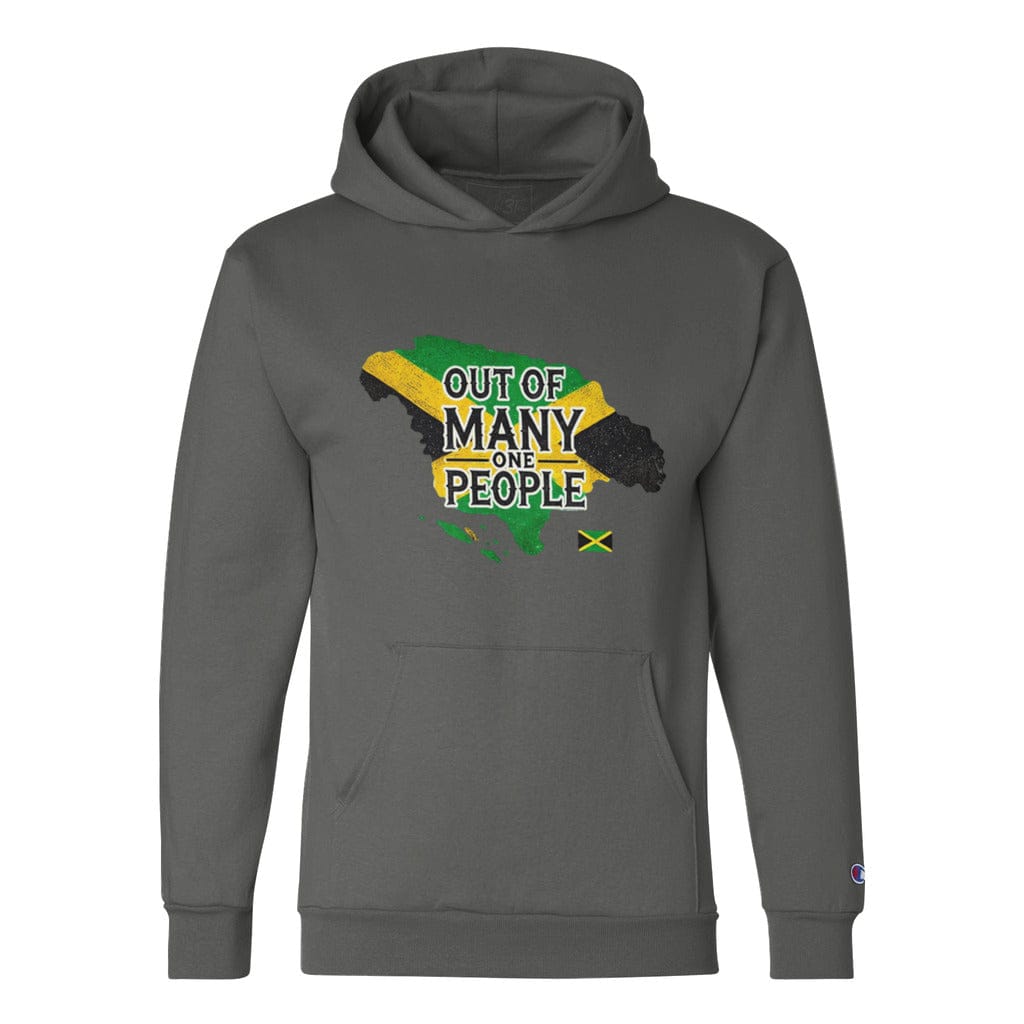 Awkward Styles S / Charcoal Heather Out Of Many One People Unisex Champion Hoodie