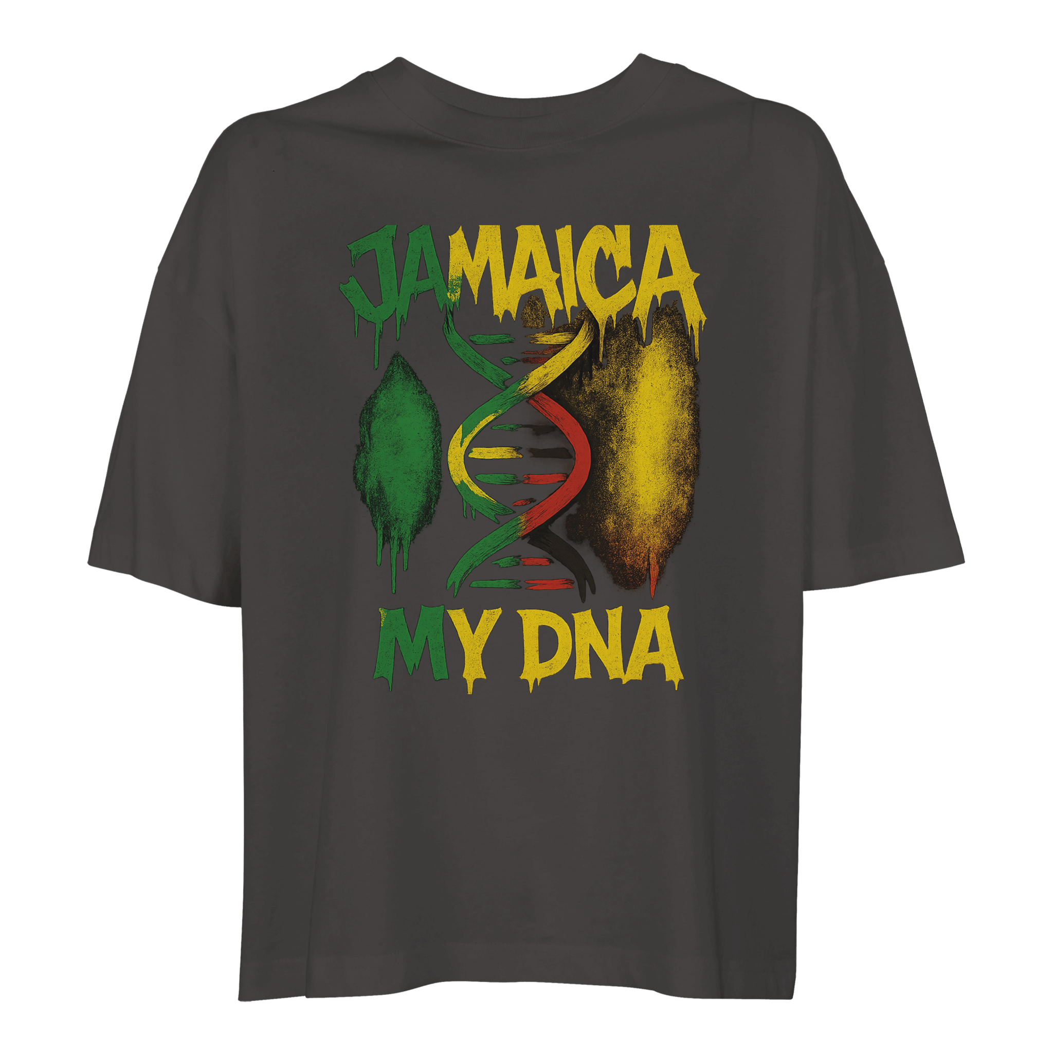 Gelato Print Material pepper / S Jamaica My DNA Women's Heavyweight Cropped T-Shirt | Comfort Colors 3023CL