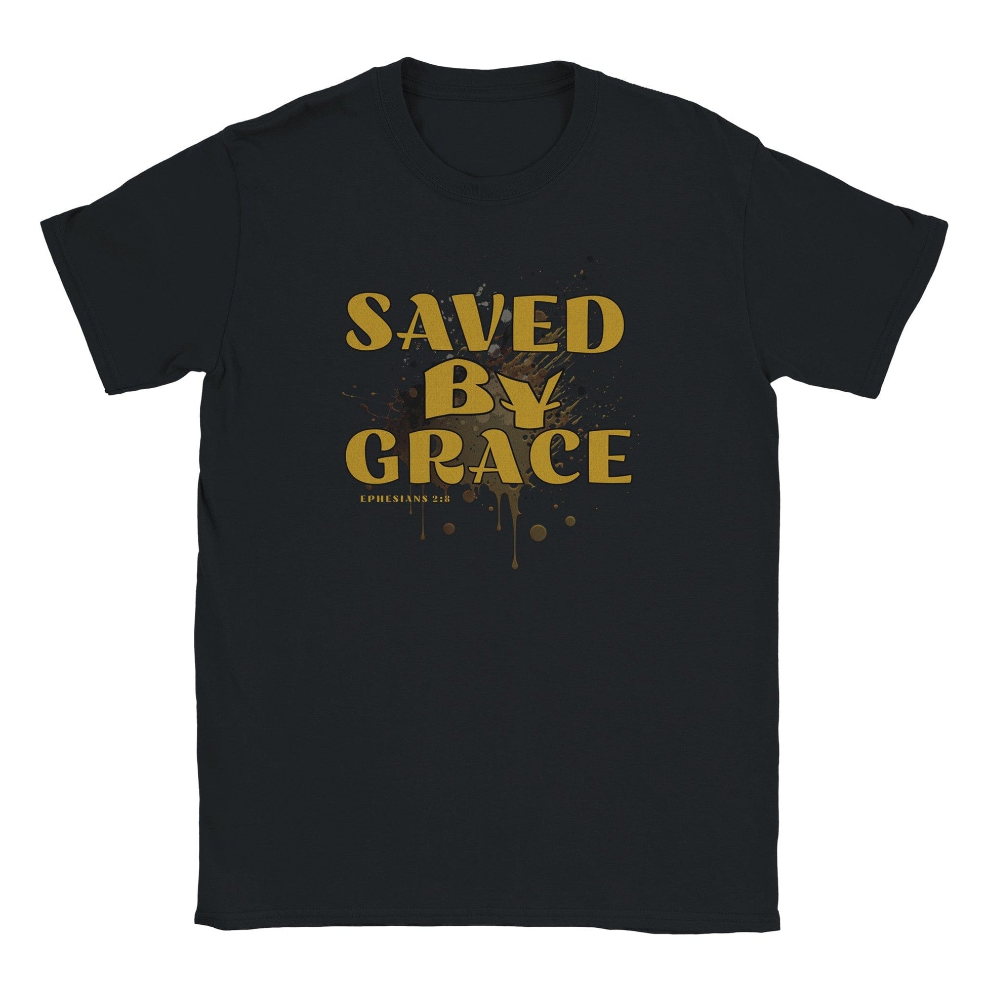 My Store T-Shirts Black / S Saved By Grace. Classic Unisex Crewneck T-shirt | Gildan® 64000