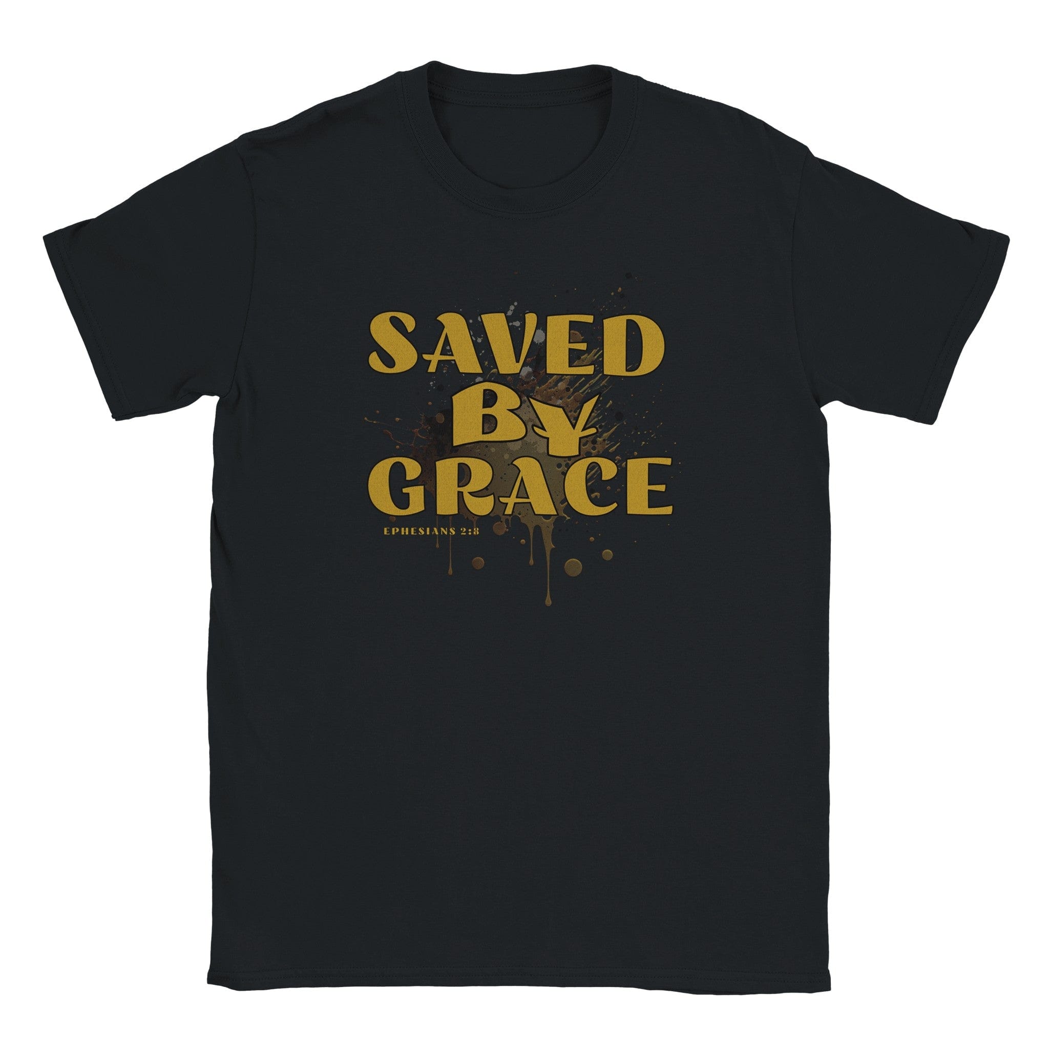 My Store T-Shirts Black / S Saved By Grace. Classic Unisex Crewneck T-shirt | Gildan® 64000